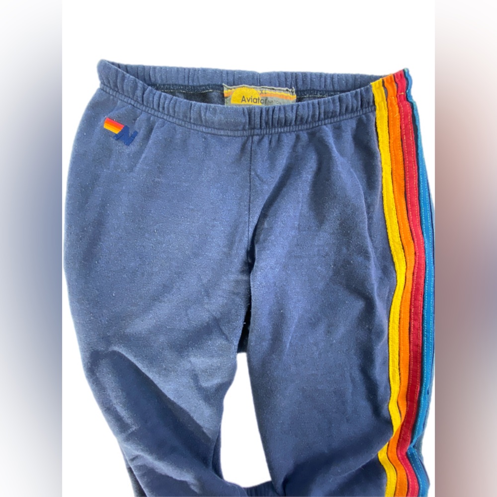 Aviator Nation navy  5 stripe joggers XL - Picture 13 of 15